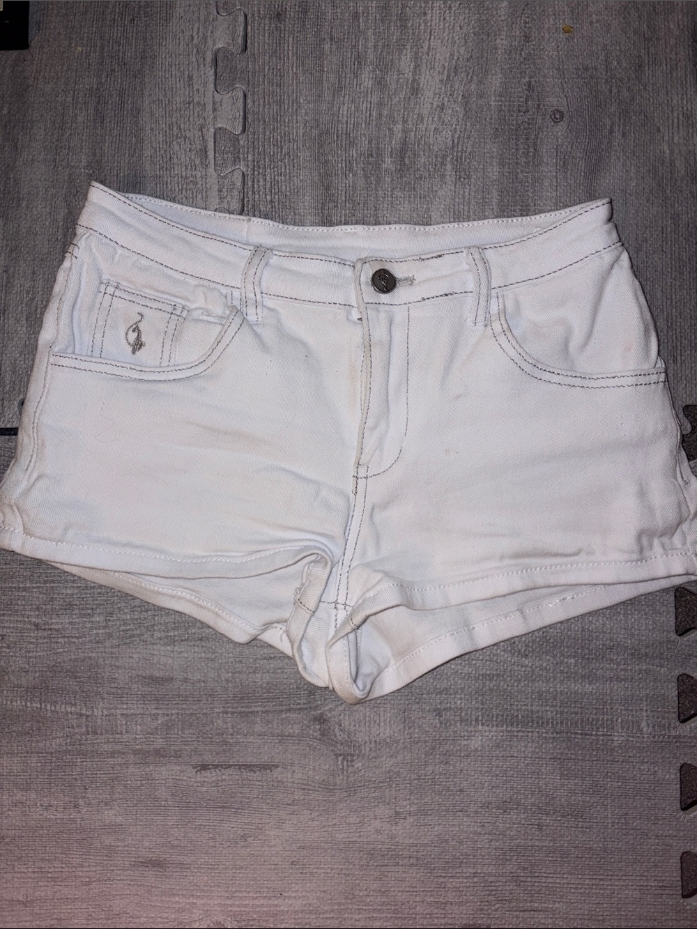 Baby Phat White Women's Denim Shorts